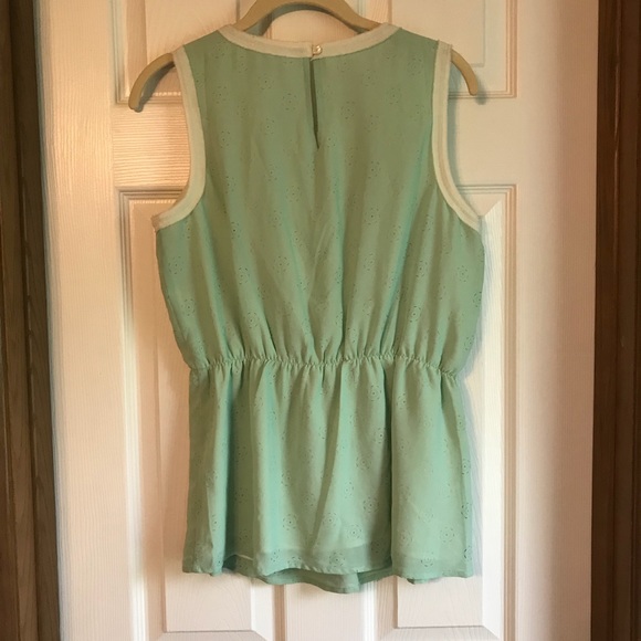 UNDER SKIES Mint Green Peplum Tank - Picture 2 of 8